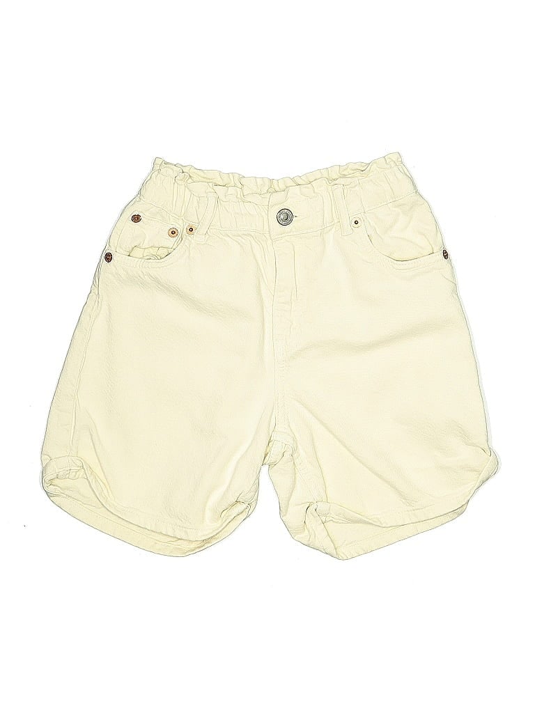 Click to view more detailed imagery on our partner's website Pre-owned Zara Kids' Khaki Shorts In White