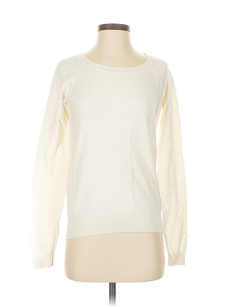 Pre-owned Banana Republic Pullover Sweater In White