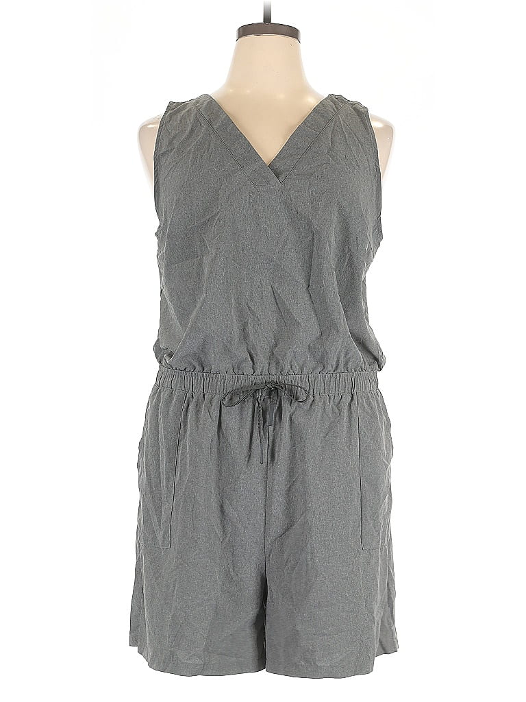 Pre-owned Stylus Romper In Gray