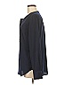 J.Crew Factory Store 100% Polyester Black Blue Long Sleeve Blouse Size M - photo 5