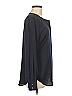 J.Crew Factory Store 100% Polyester Black Blue Long Sleeve Blouse Size M - photo 4