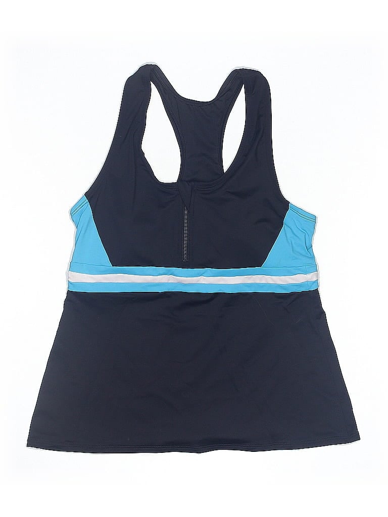 Pre-owned Lands' End Swimsuit Top Blue Swimwear