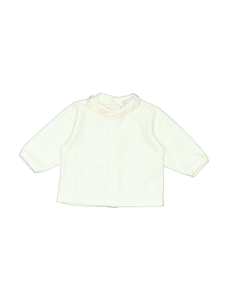 JACADI Pre-owned Babies' 3/4 Sleeve Blouse In White