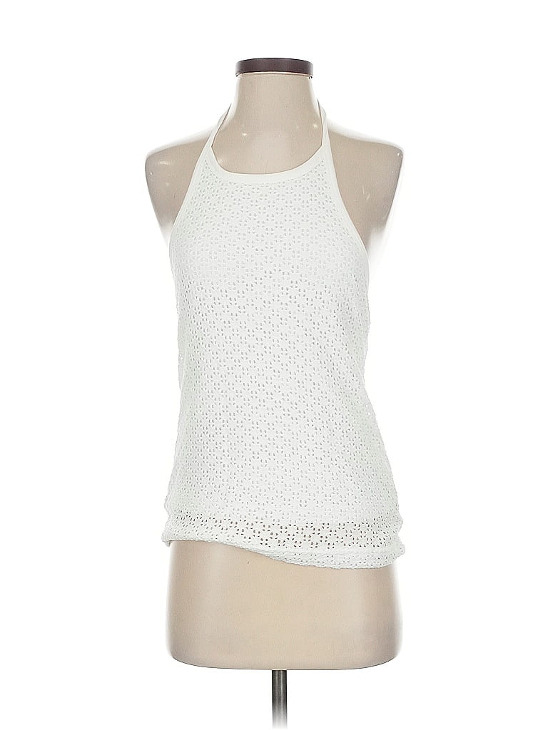 GAP Pre-owned Tank Top White Halter Neckline Tops