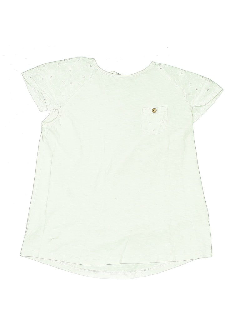 Click to view more detailed imagery on our partner's website Pre-owned Zara Kids' Short Sleeve Top White Keyhole Neckline Tops