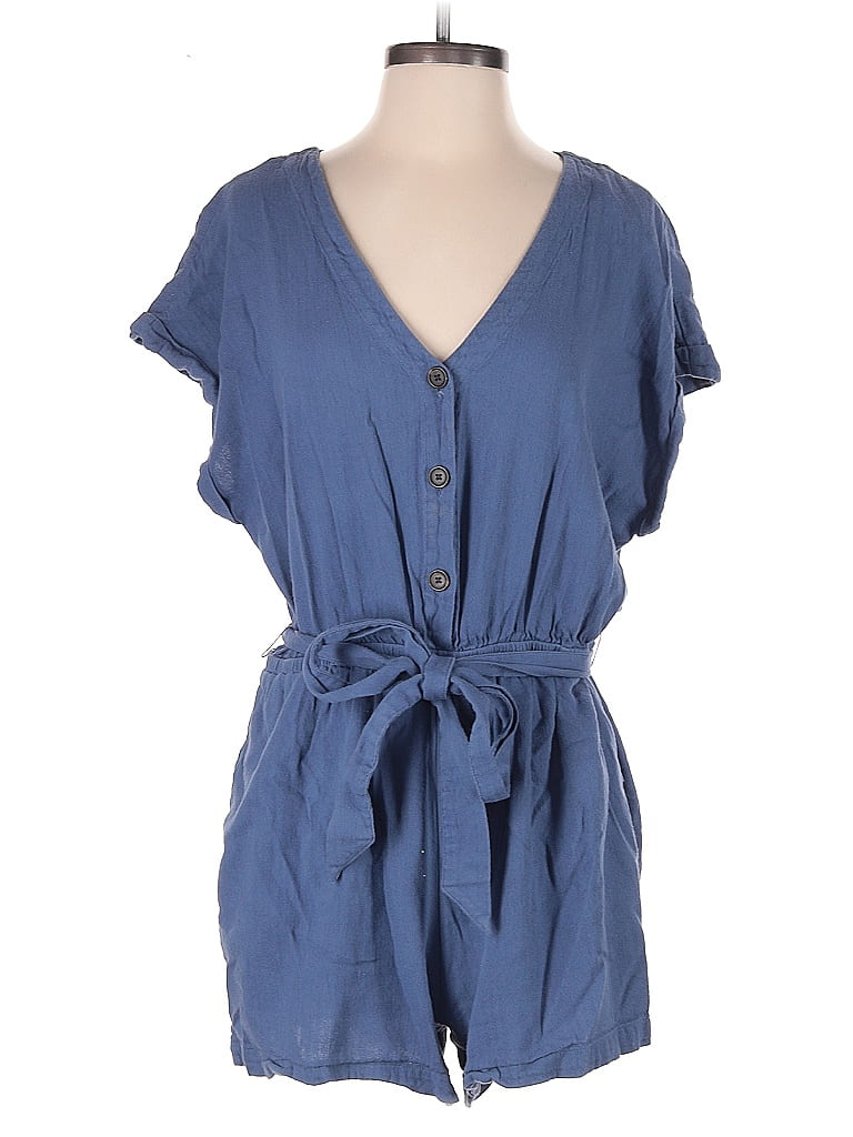 Pre-owned A.n.a. A New Approach Romper In Blue