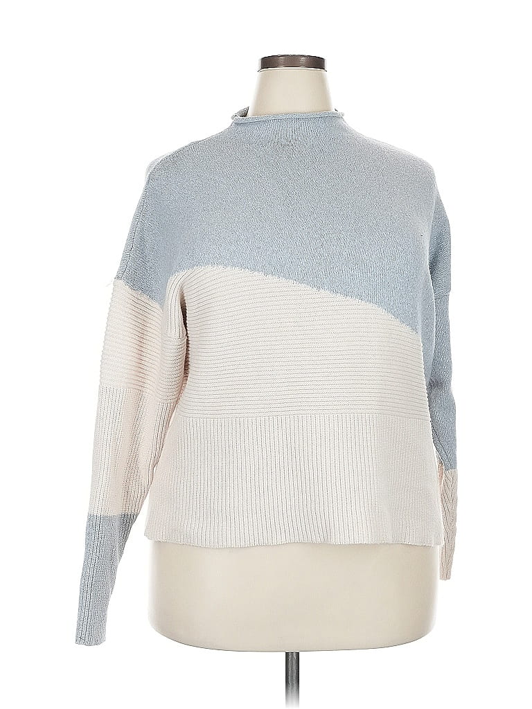 Pre-owned Chloe & Jasmine Turtleneck Sweater In White
