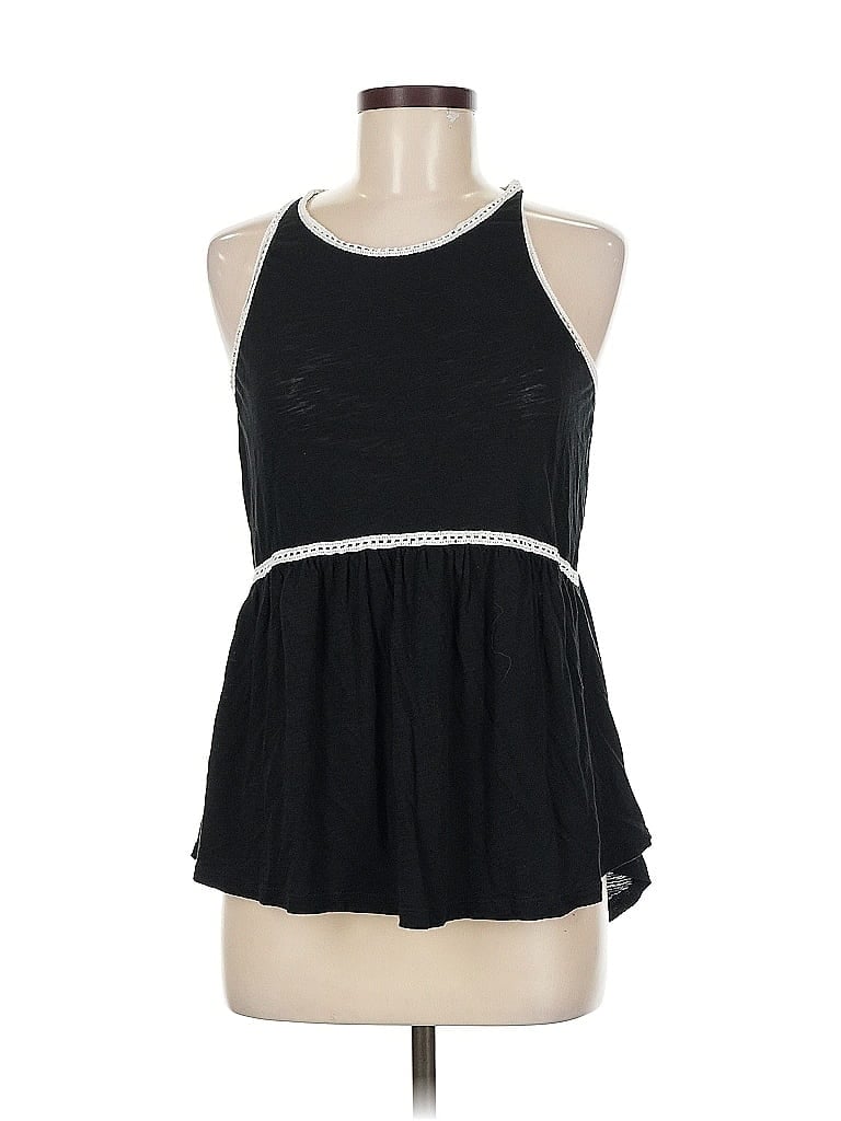 EXPRESS Pre-owned Sleeveless Top Black Halter Neckline Tops