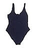The Upside Solid Blue One Piece Swimsuit Size S - photo 1