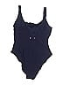 The Upside Solid Blue One Piece Swimsuit Size S - photo 2