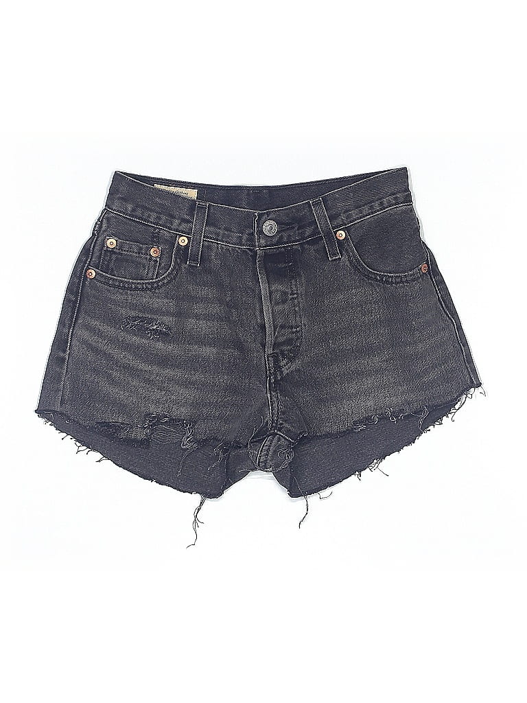 Pre-owned Levi's Denim Shorts In Black