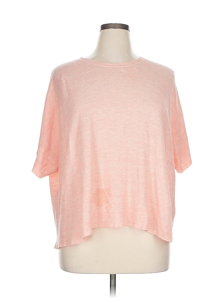 Pre-owned Eileen Fisher Cardigan Sweater In Orange