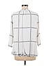 41Hawthorn 100% Polyester Silver 3/4 Sleeve Blouse Size M - photo 2