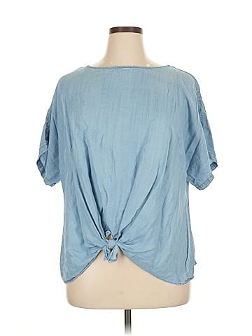 Ann Taylor LOFT Outlet Short Sleeve Blouse (view 1)