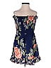 Angie 100% Rayon Blue Romper Size S - photo 1