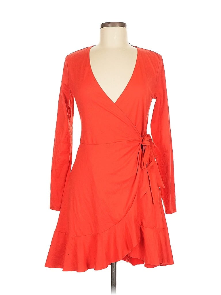 Pre-owned Divided By H&m Cocktail Dress In Orange
