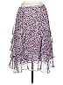 Worth New York 100% Polyester Paisley Purple Formal Skirt Size 4 - photo 2