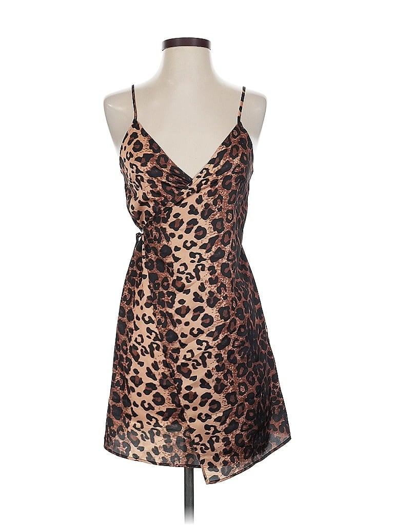 Pre-owned By The Way. Sleeveless Top Brown Plunge Neckline Tops