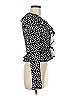 Shein Polka Dots Black Long Sleeve Blouse Size 6 - photo 4