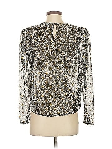 Aqua Long Sleeve Blouse (view 2)