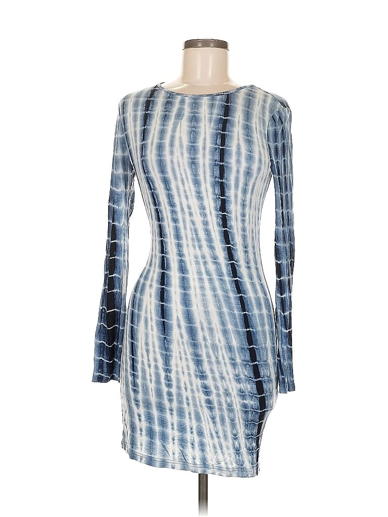 Pre-owned Shein Casual Dress In Blue