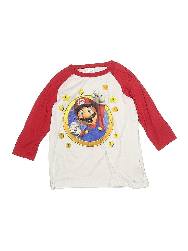 Pre-owned Assorted Brands Kids' 3/4 Sleeve T-shirt In White