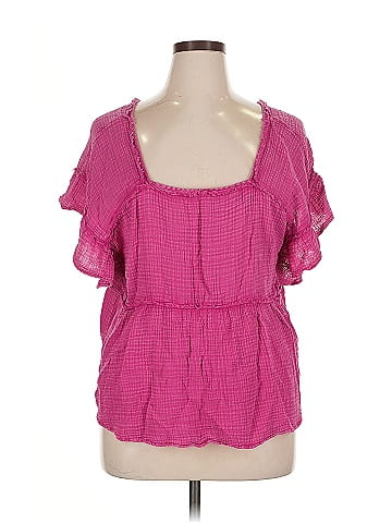 Daily Practice By Anthropologie Short Sleeve Blouse (view 1)