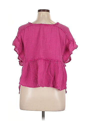 Daily Practice By Anthropologie Short Sleeve Blouse (view 2)
