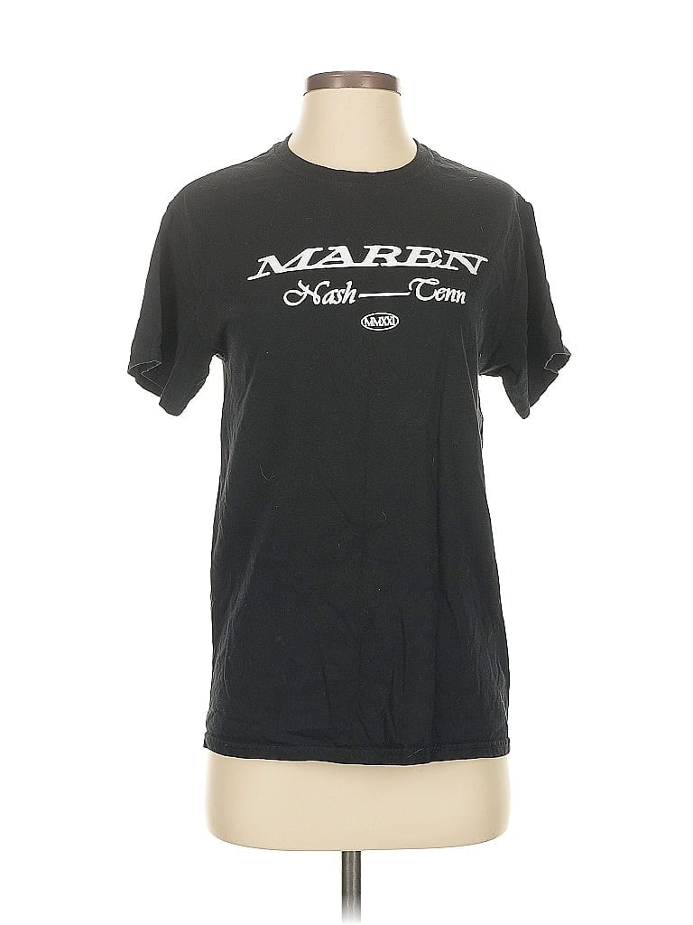 Pre-owned Unbranded Short Sleeve T-shirt In Black
