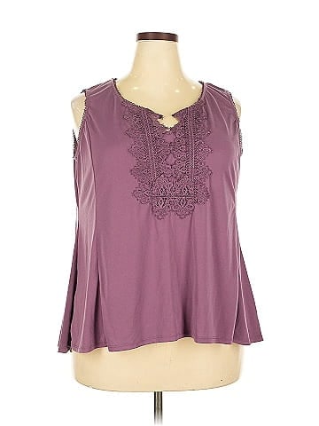 Roz & Ali Sleeveless Blouse (view 1)