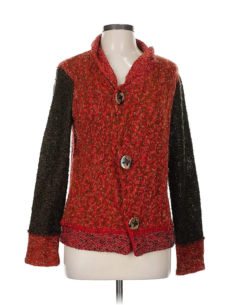 Pre-owned Coldwater Creek Cardigan Sweater In Red