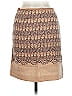 Tracy Reese 100% Wool Chevron-herringbone Tan Wool Skirt Size 8 - photo 2