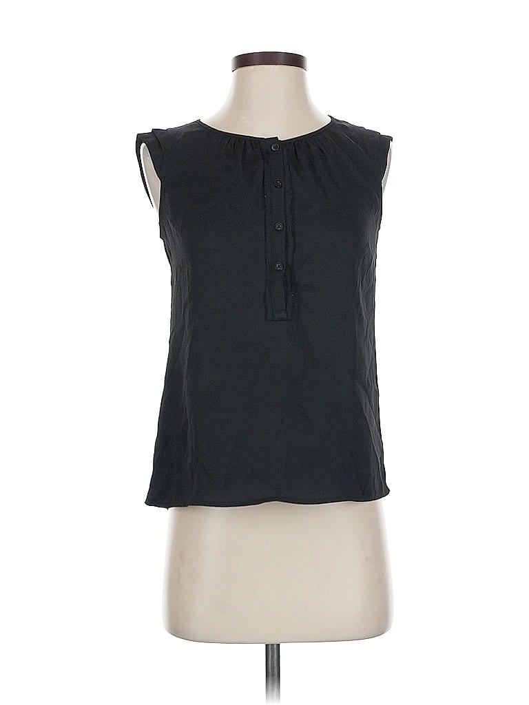 Pre-owned Ann Taylor Loft Sleeveless Blouse In Black