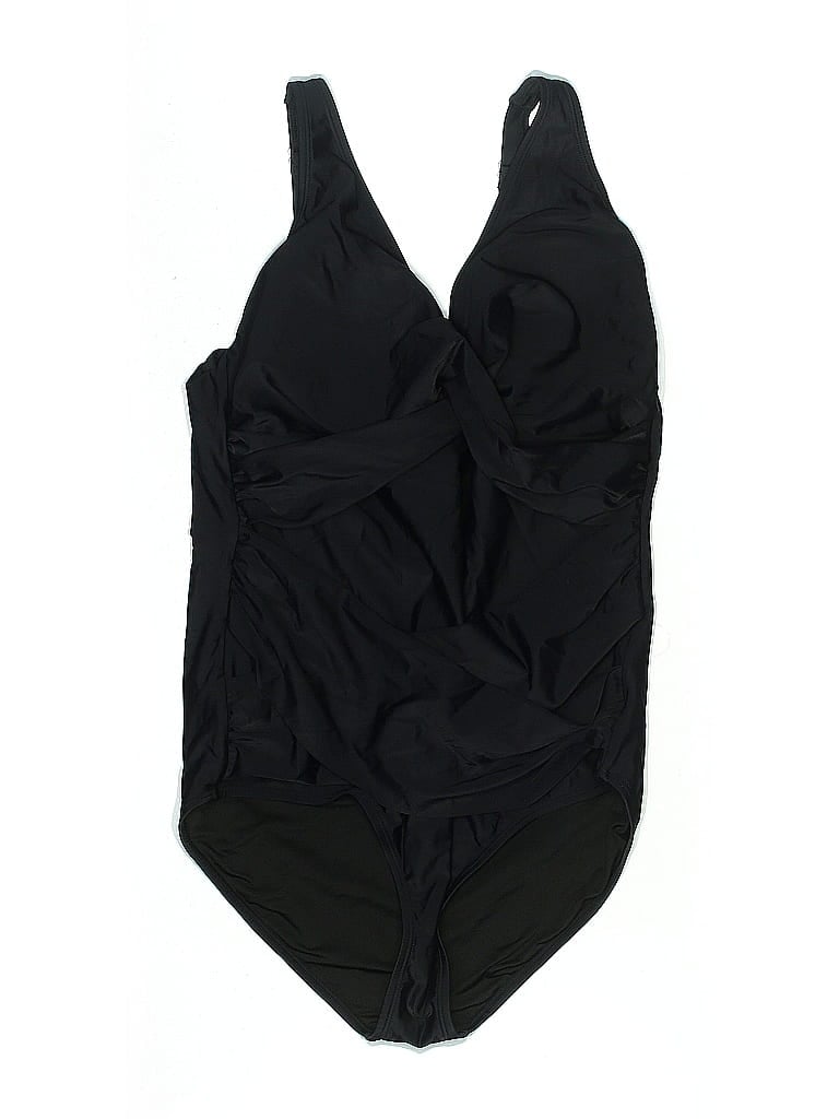 Pre-owned Assorted Brands One Piece Swimsuit In Black