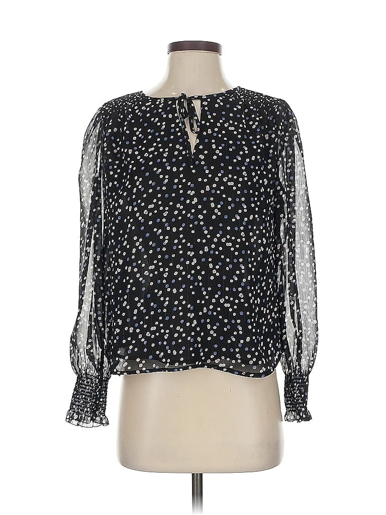 BANANA REPUBLIC Pre-owned Long Sleeve Blouse In Black