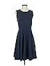 Unbranded Solid Blue Casual Dress Size 4 - photo 1
