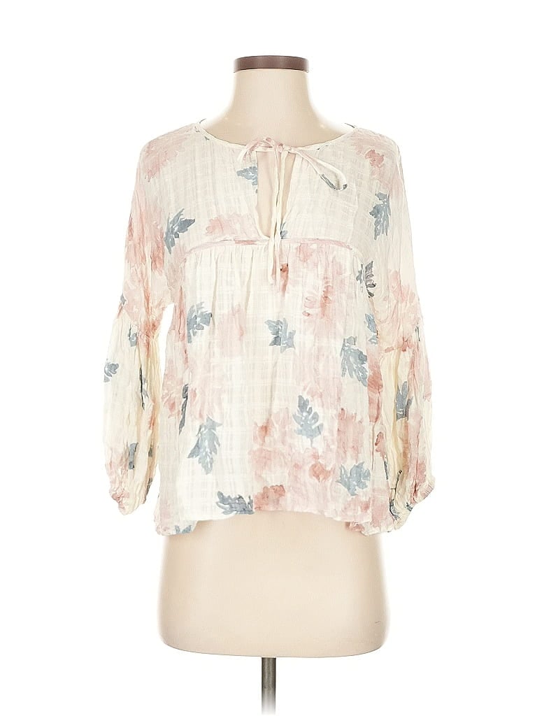 Pre-owned Lovestitch 3/4 Sleeve Blouse In White