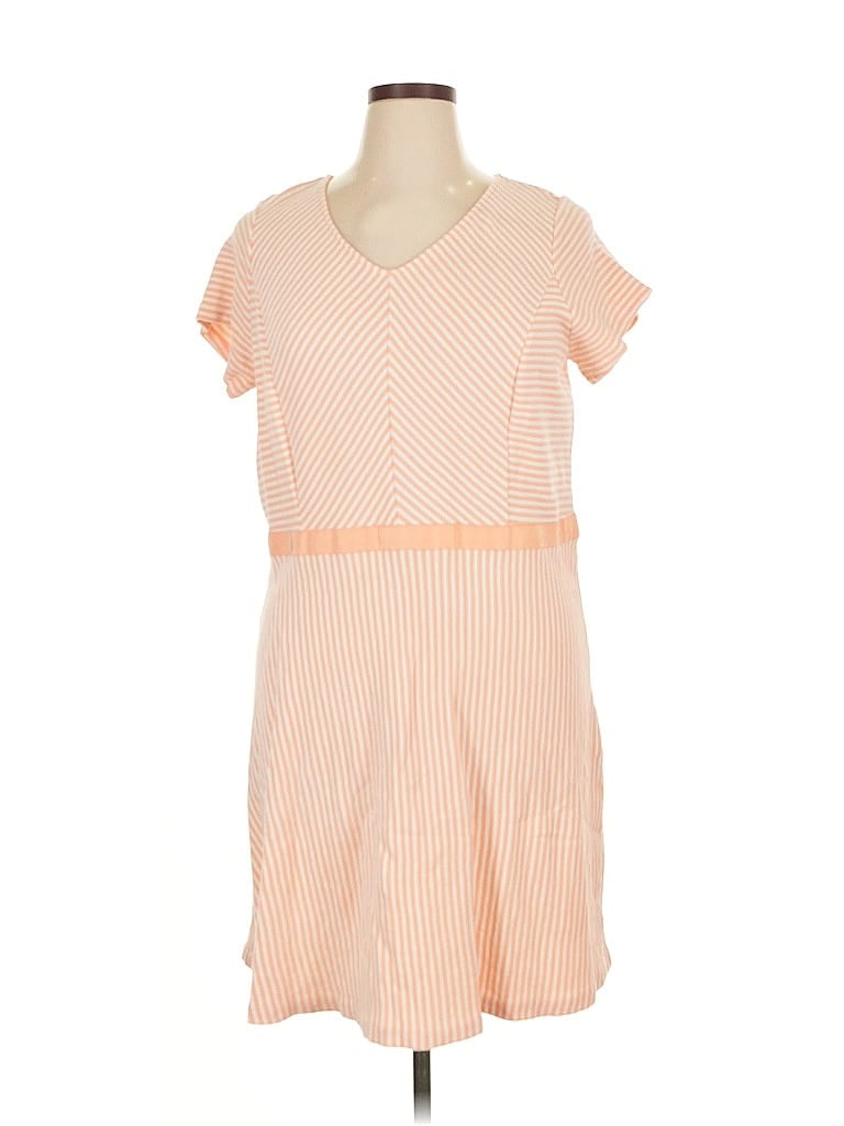 Pre-owned Isaac Mizrahi Live Casual Dress In Orange