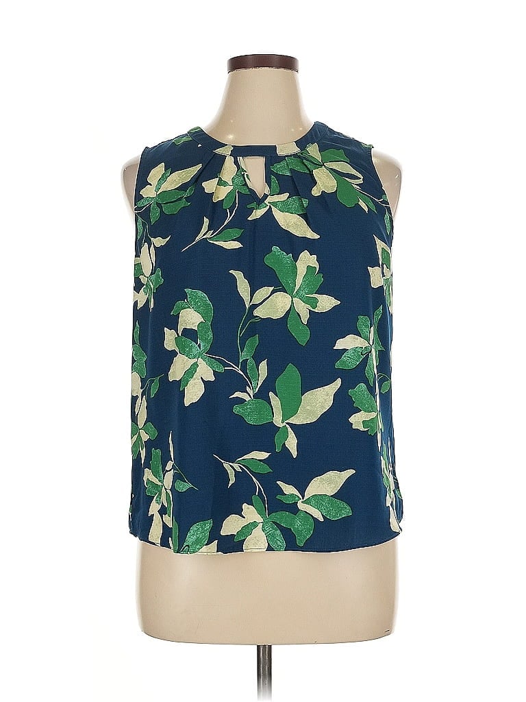 Pre-owned Fortune + Ivy Sleeveless Blouse In Green