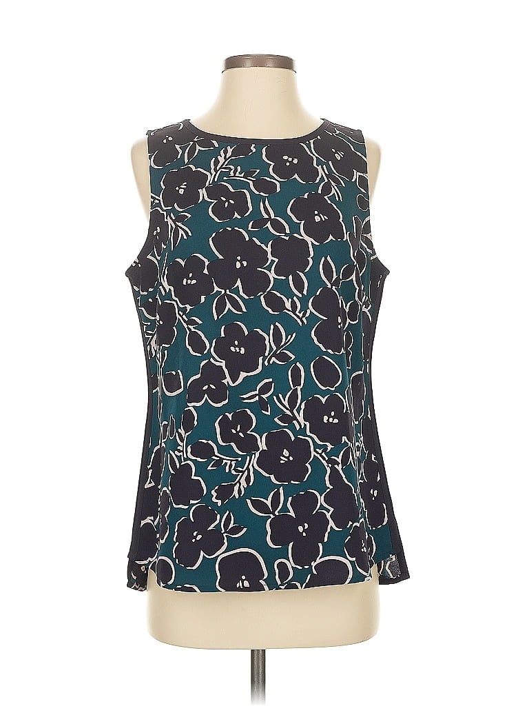 Pre-owned Cabi Sleeveless Blouse In Blue