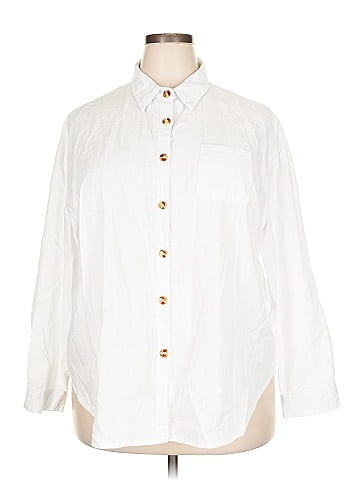 HOTOUCH 3/4 Sleeve Button-Down Shirt (view 1)