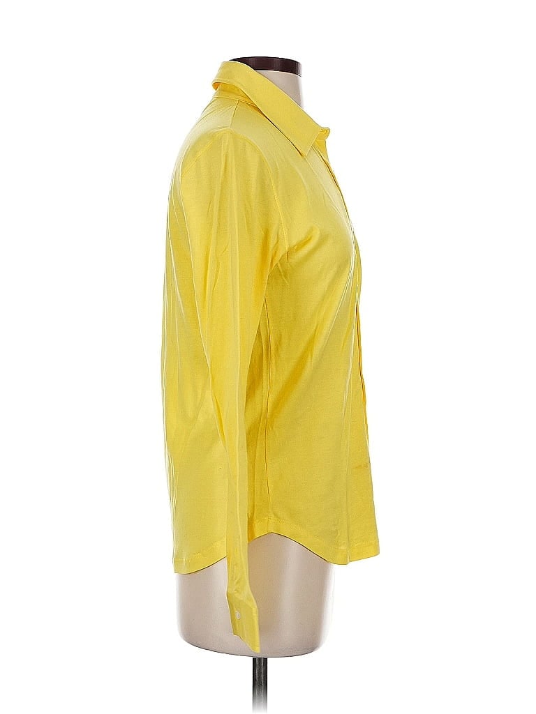 KORS MICHAEL KORS Pre-owned 3/4 Sleeve Button Down Shirt In Yellow