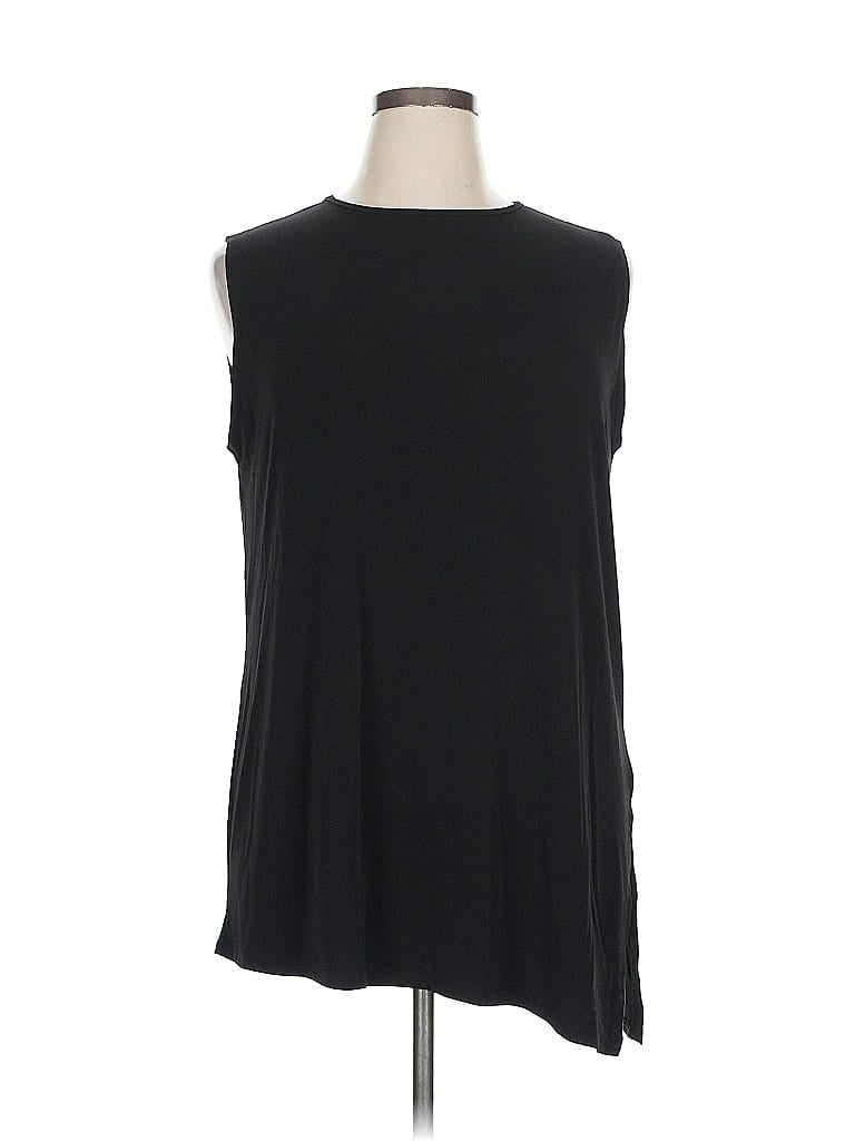 Pre-owned Clara Sun Woo Sleeveless Top Black Crew Neck Tops