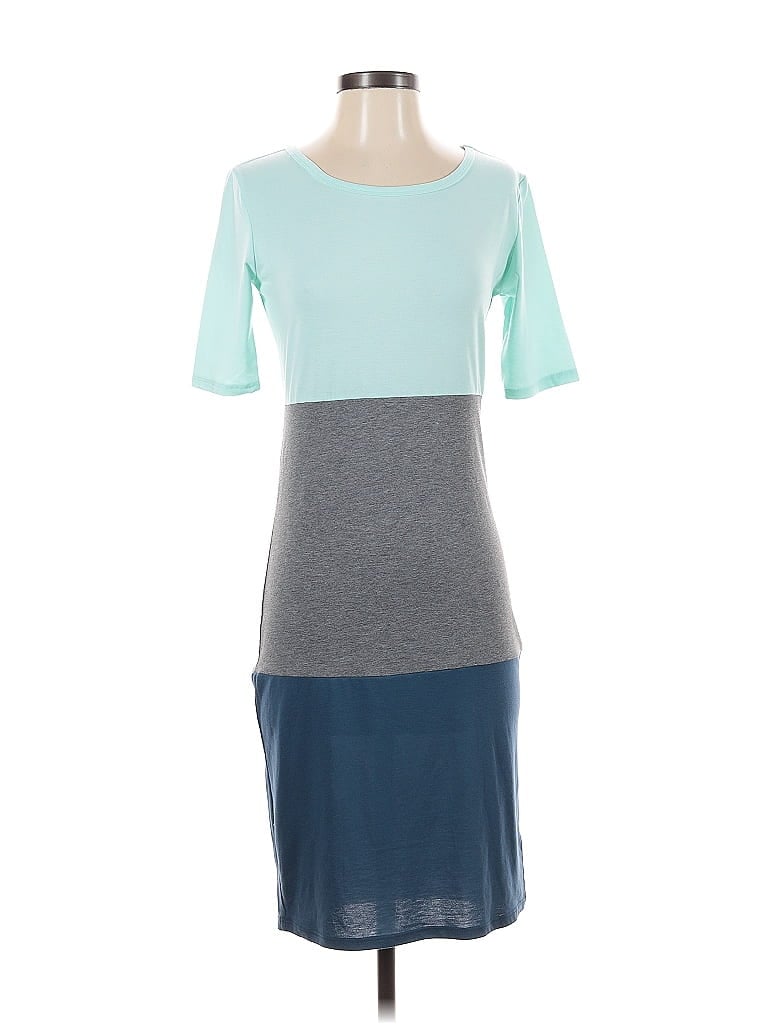 Pre-owned Lularoe Casual Dress In Blue