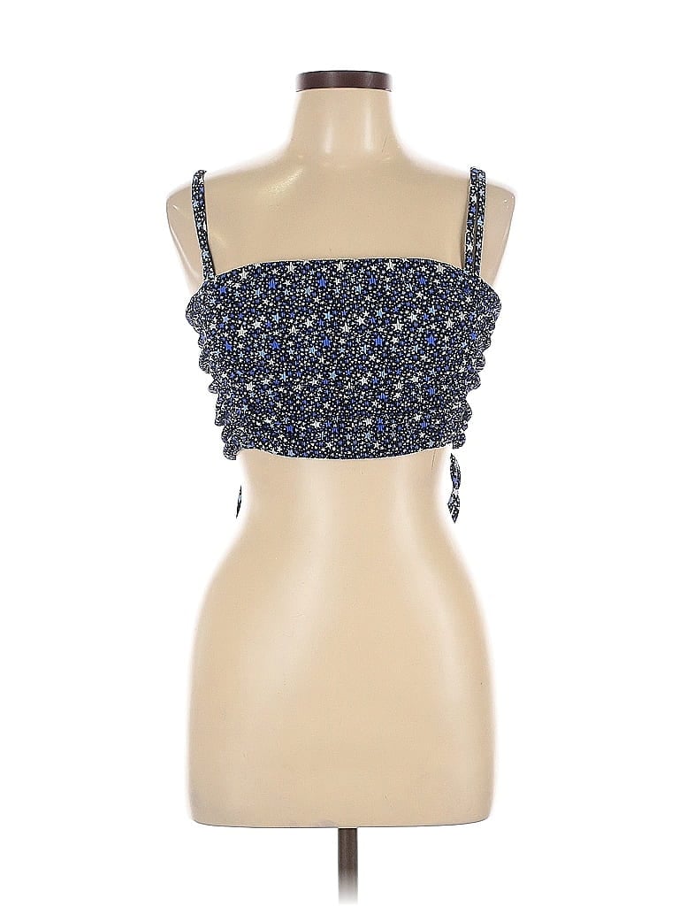 Pre-owned Aerie Sleeveless Top Blue Sweetheart Neckline Tops