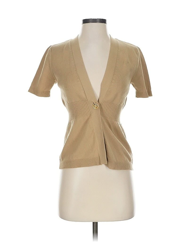 Pre-owned Michael Michael Kors Cardigan Sweater In Brown