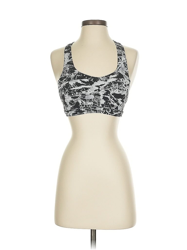 Pre-owned Lululemon Athletica Sports Bra In Silver