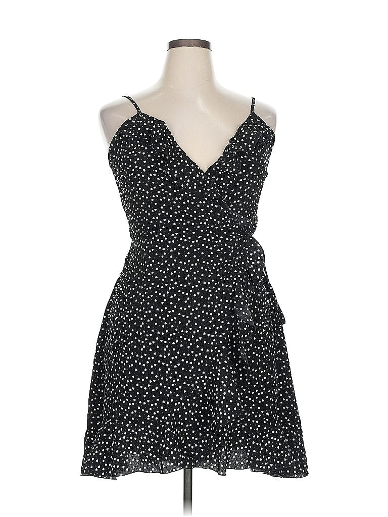 Pre-owned Shein Casual Dress In Black