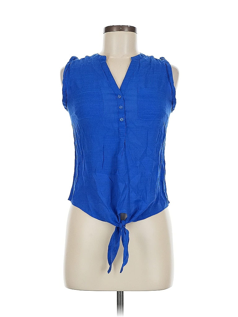 CANDIES Pre-owned Candie's Sleeveless Blouse In Blue