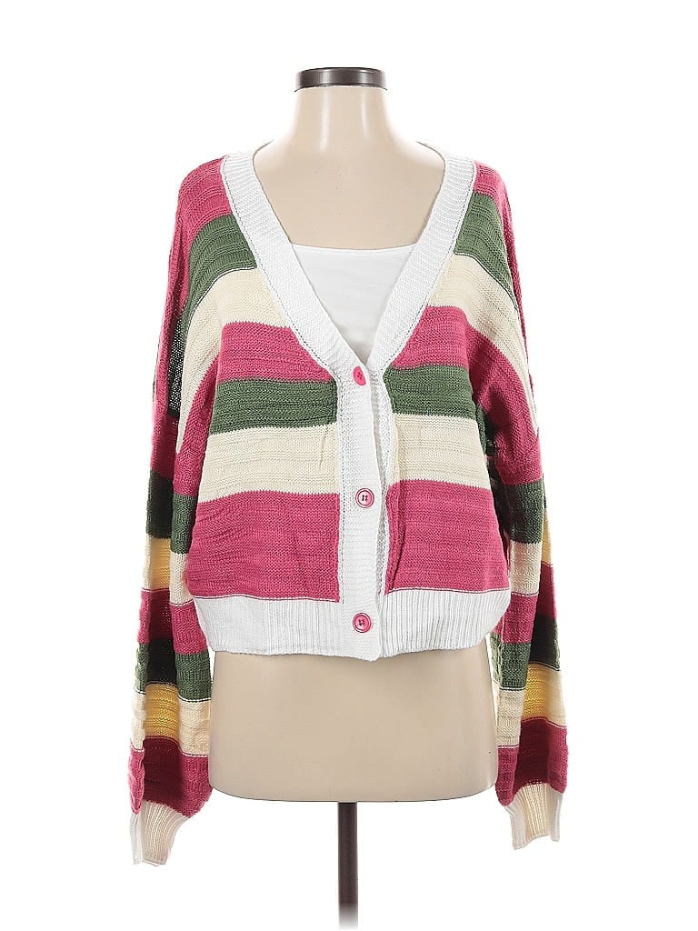 Pre-owned Unbranded Cardigan Sweater In Pink